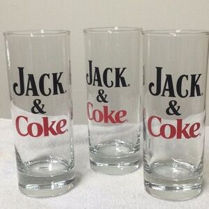 New 3 Jack Daniels Whisky Glasses
